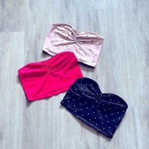 BLUENOTES size medium strapless bustier crop bandeau tops All